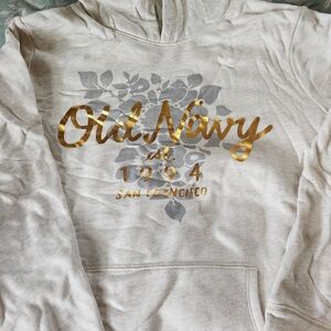 Old Navy Cream Sweater with Subtle Gold Detail